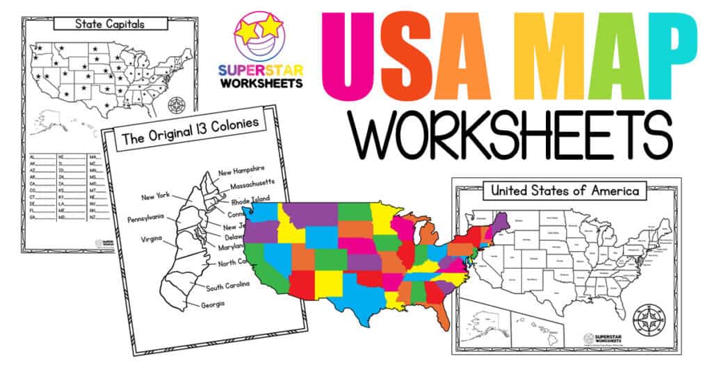 Usa Map Worksheets Superstar Worksheets Blank Map Of Vrogue Co