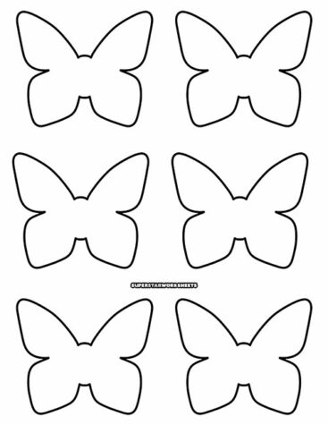 Butterfly Templates Superstar Worksheets