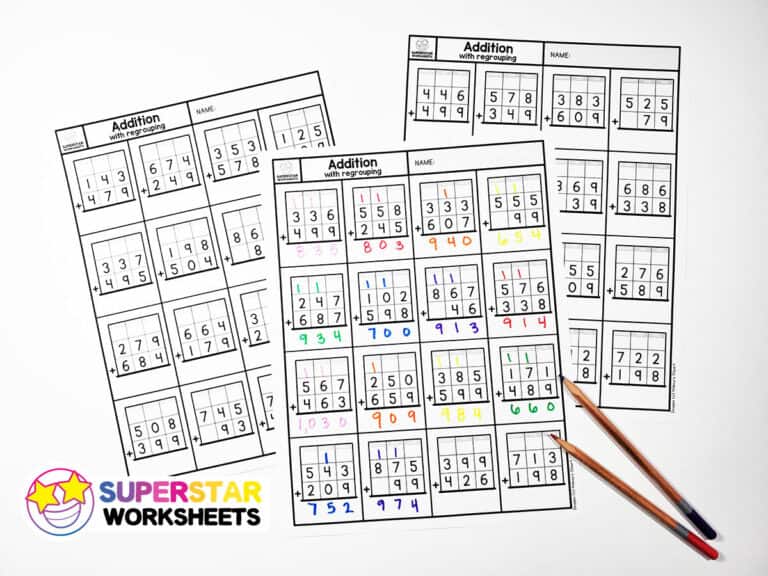 addition-with-regrouping-worksheets-superstar-worksheets