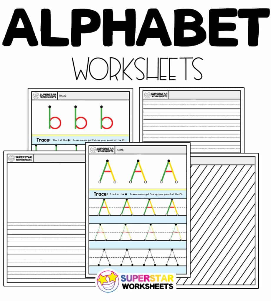 Printable Alphabet Letter Templates - Superstar Worksheets