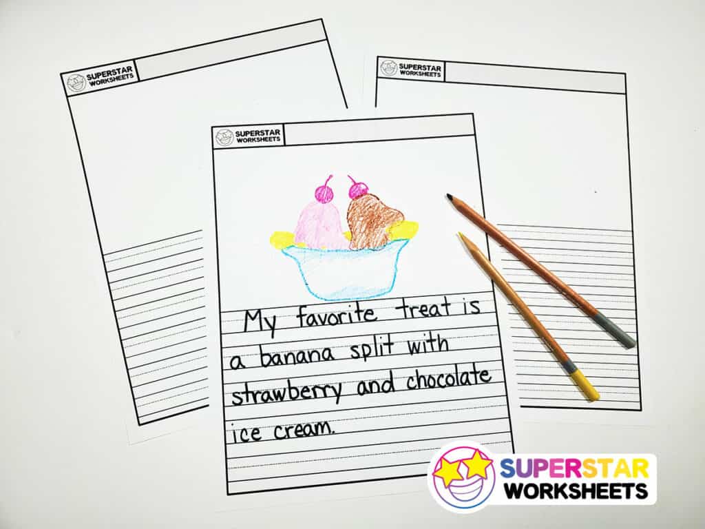 Draw Write Paper Superstar Worksheets