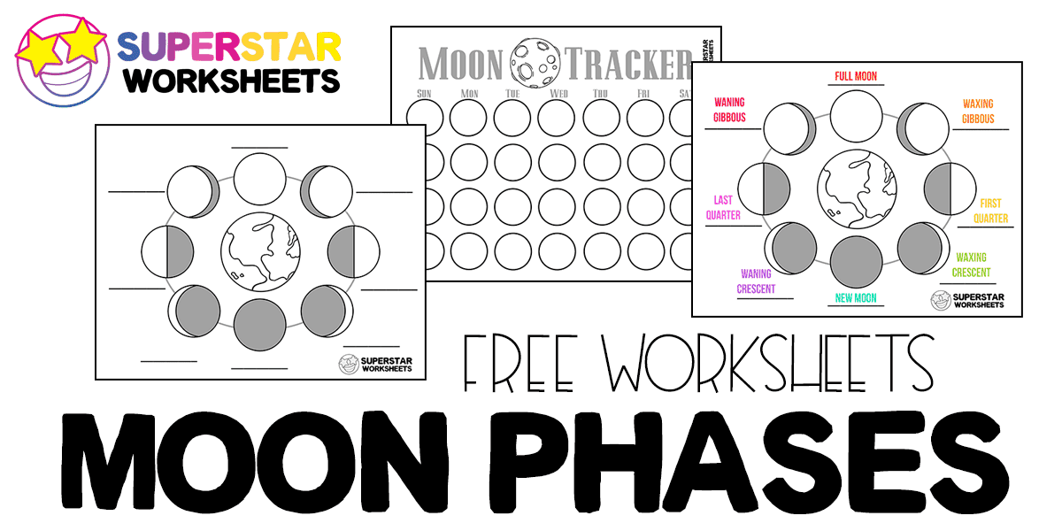 Printable Moon Phase Chart - Home School Chart for the Moon Phases - PDF  File - Instant Download