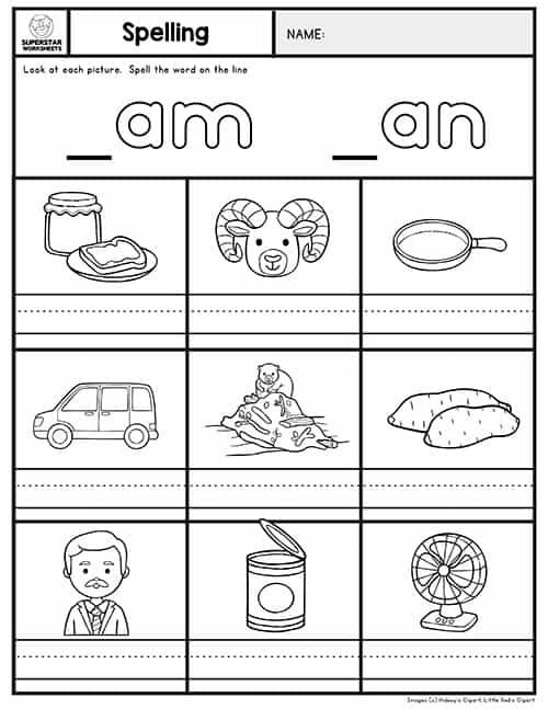 Phonics Worksheets - Superstar Worksheets