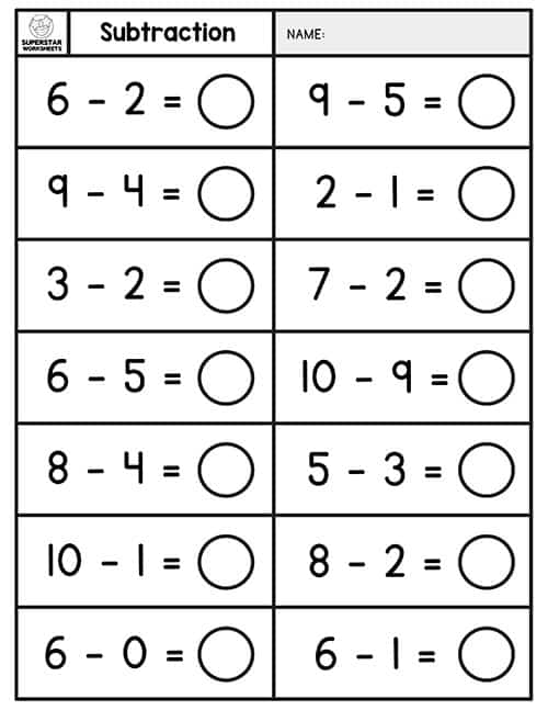 simple-subtraction-worksheet