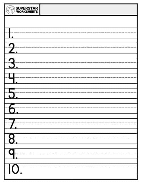 Printable Spelling Test Template 10 Words Printable Templates