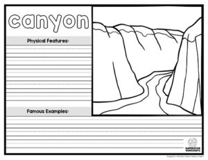 Landform Worksheets - Superstar Worksheets