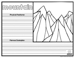Landform Worksheets - Superstar Worksheets