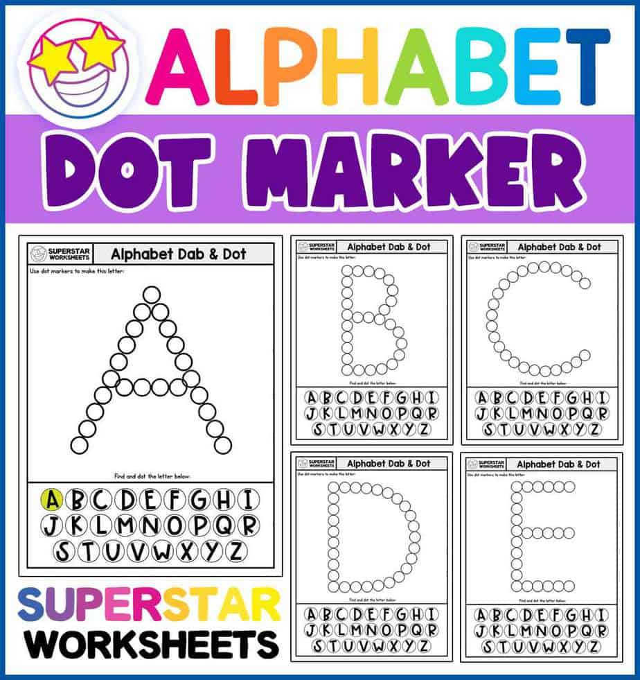 ABC Bingo Dot Marker Worksheets