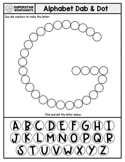 letter g worksheets