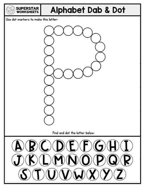 Letter P Worksheet - Superstar Worksheets