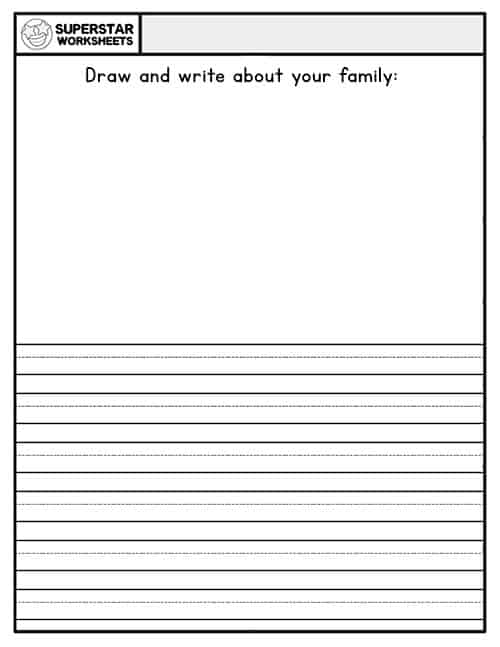 journal writing worksheets for kindergarten