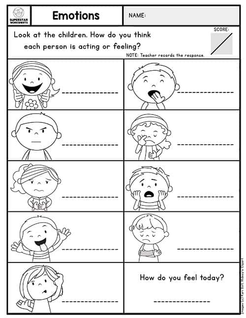 Preschool Assessment - Superstar Worksheets