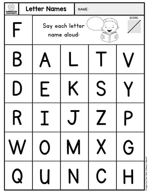 Kindergarten Assessment Worksheets Printable Kindergarten Worksheets