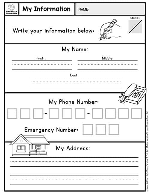 kindergarten worksheets superstar worksheets