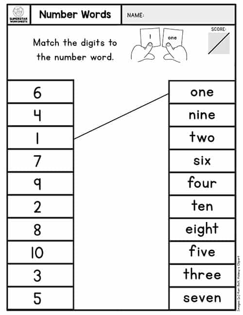 kindergarten printable worksheets