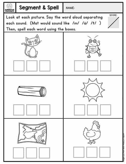 Kindergarten Reading Worksheets - Superstar Worksheets