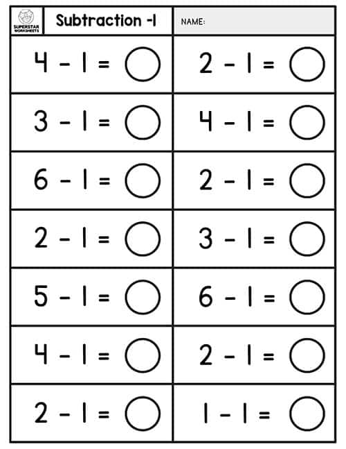 Kindergarten Math Test Worksheets