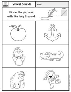 Vowel Sounds Worksheets - Superstar Worksheets