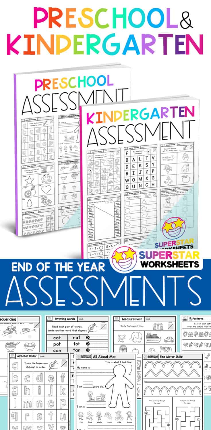 End Of The Year Assessment Packs Superstar Worksheets 7543