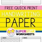 FREE Handwriting Paper