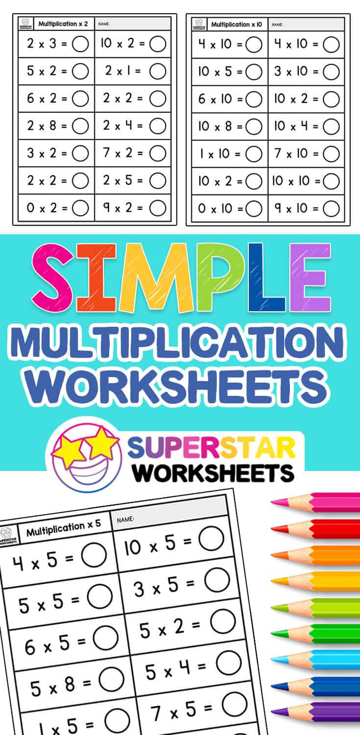 Simple Multiplication Worksheets