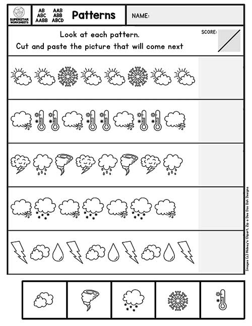 Pattern Worksheets - Superstar Worksheets