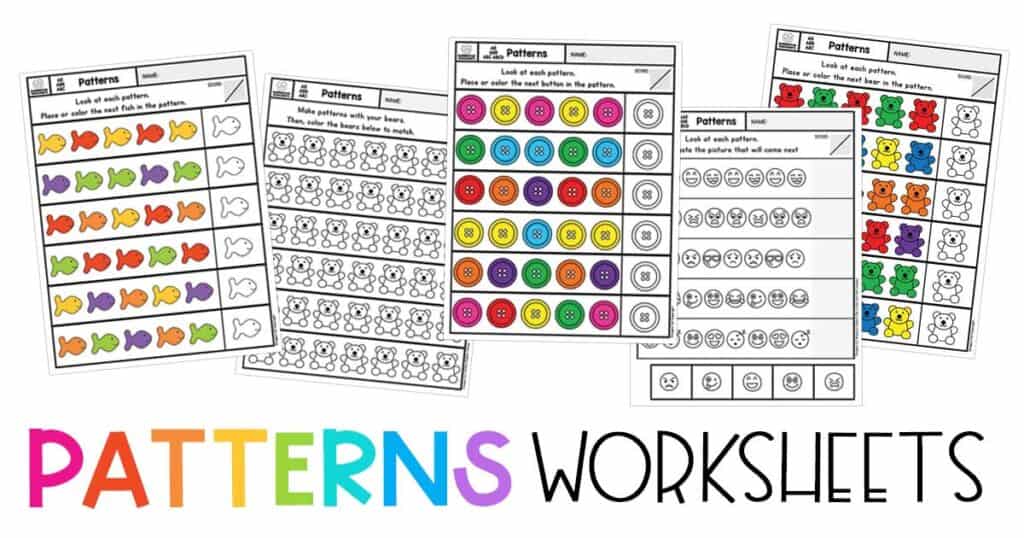 Preschool Writing Patterns, Writing Patterns Worksheets