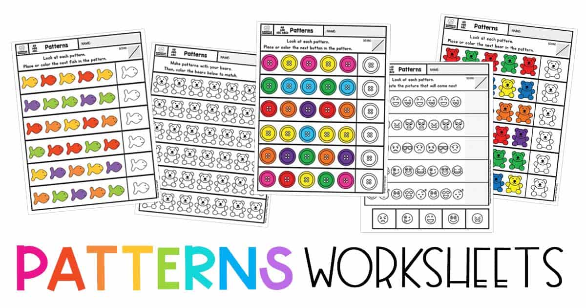 Pattern Worksheets - Superstar Worksheets