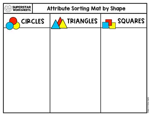 shape attributes worksheets superstar worksheets