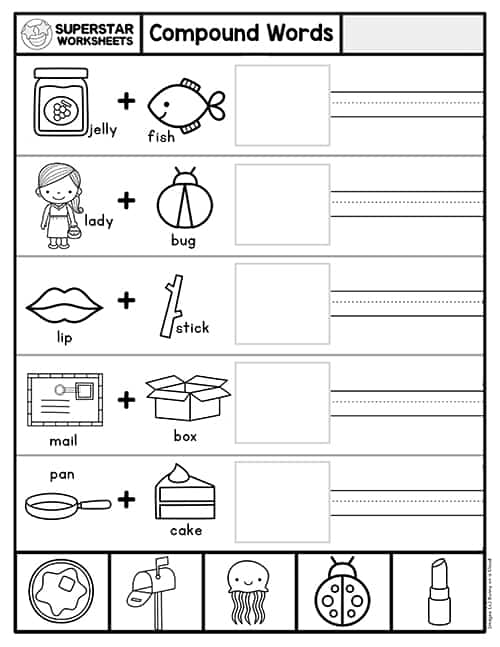 Compound Words Worksheets Superstar Worksheets