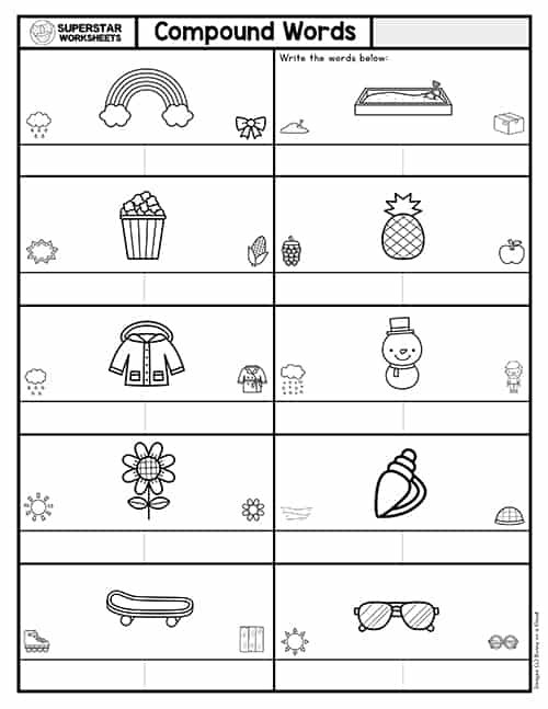 Compound Words Worksheets Cut And Paste