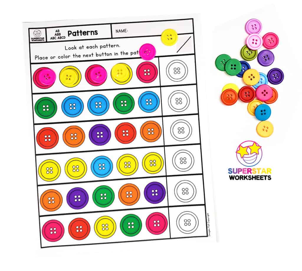 Pattern Worksheets - Superstar Worksheets