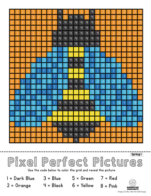 Pokemon Mystery Grid Pixel Puzzle 
