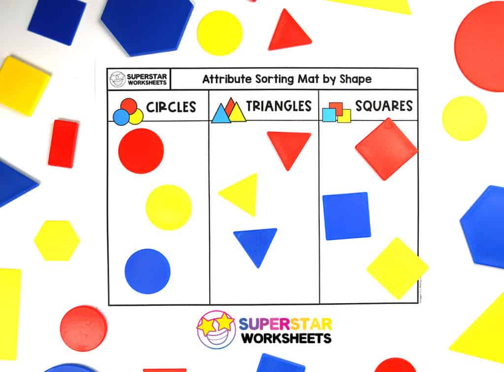 Shape Attributes Worksheets - Superstar Worksheets
