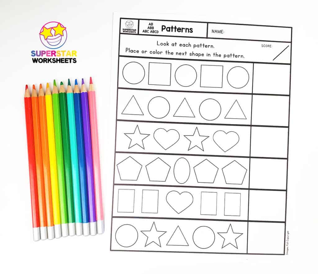 Shape Template - Superstar Worksheets