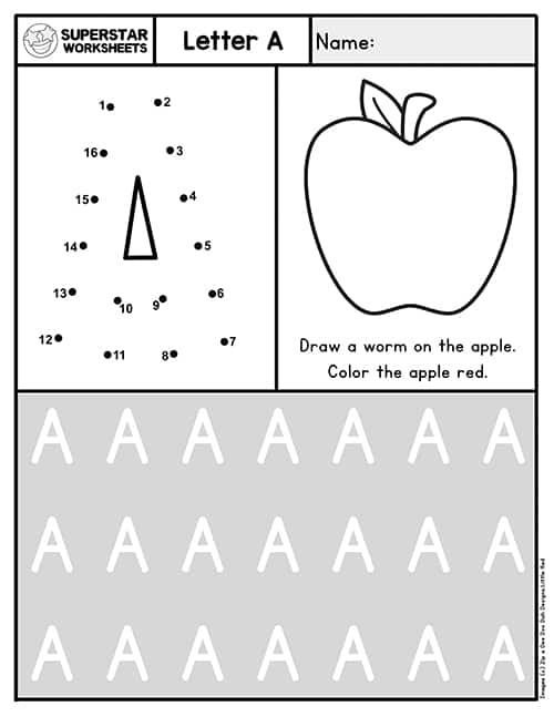 Alphabet Handwriting Practice - Trace and Print Worksheets - Kinder Craze