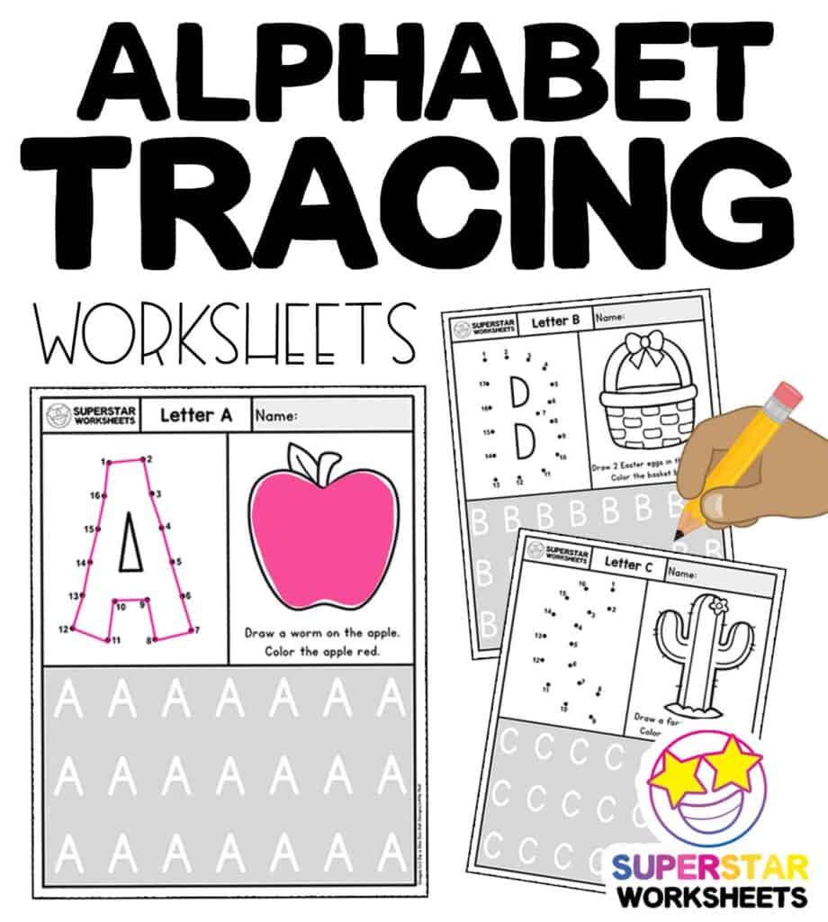 tracing worksheets superstar worksheets