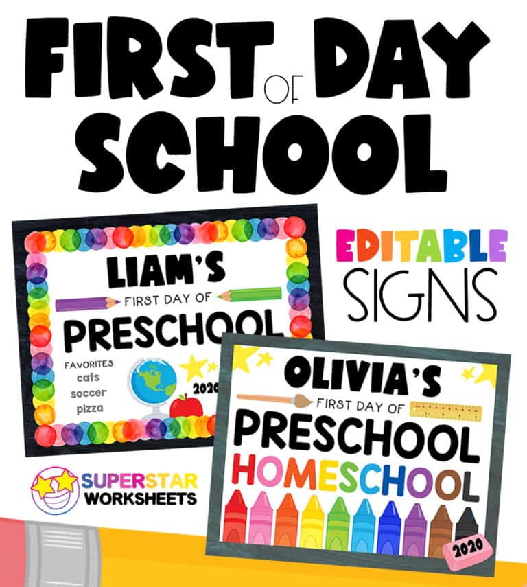 Classroom Printables - Superstar Worksheets