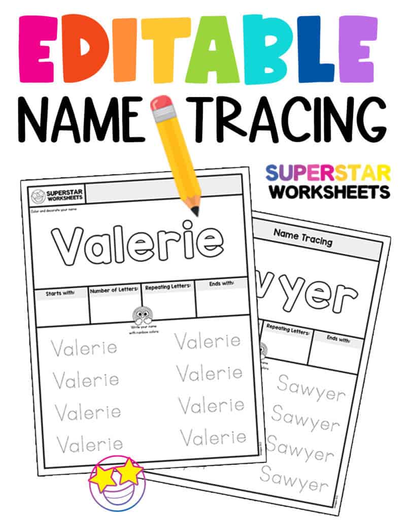 Name Tracing Worksheet Writing Paper Paper Party Supplies Retropakhuis Com