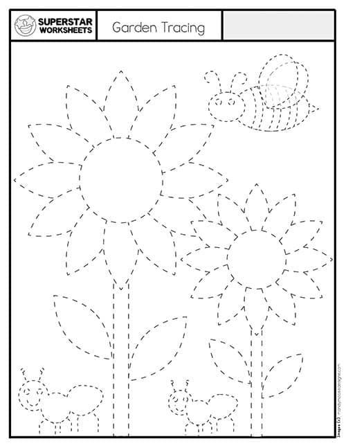 Preschool Tracing Worksheets - Superstar Worksheets