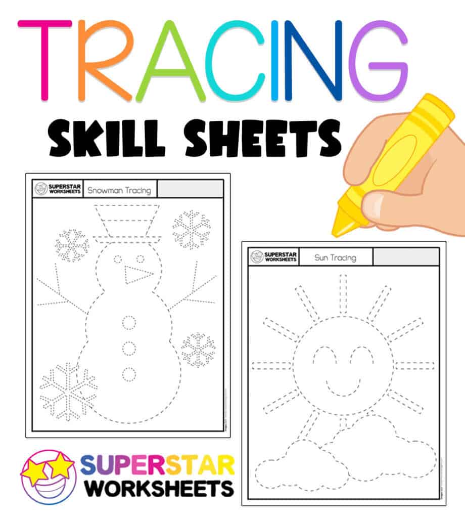 tracing worksheets superstar worksheets