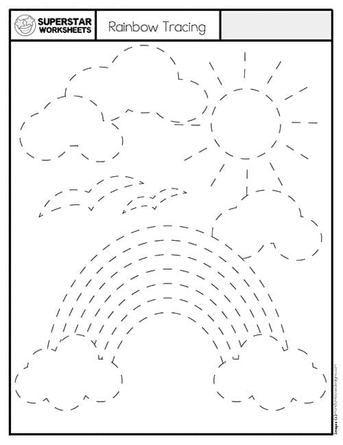 Trace Worksheet For Preschoolers