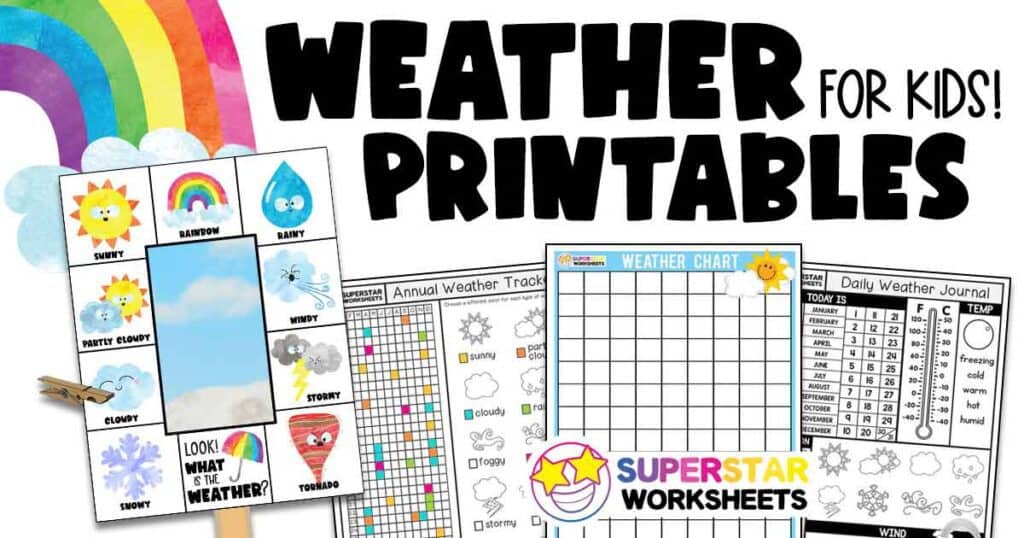 weather printables superstar worksheets