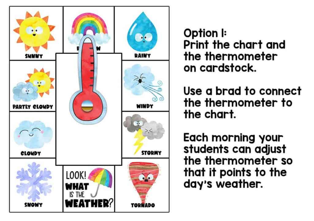 Weather Chart Superstar Worksheets