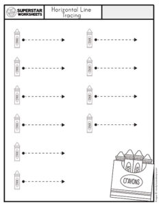 Tracing Lines Worksheet - Superstar Worksheets