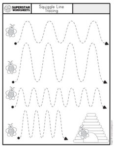 Tracing Lines Worksheet - Superstar Worksheets