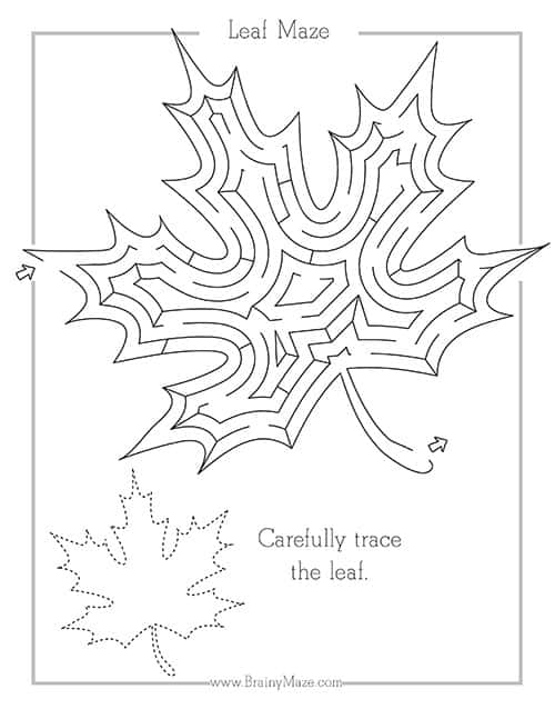 Fall & Thanksgiving Mazes Superstar Worksheets