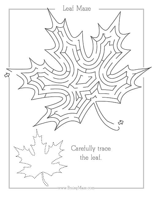 Fall Thanksgiving Mazes Superstar Worksheets