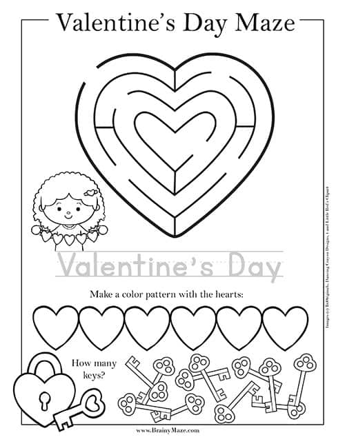 10 Valentine Maze Printables: Free & Easy Print! - The Simple