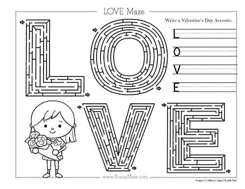 10 Valentine Maze Printables: Free & Easy Print! - The Simple